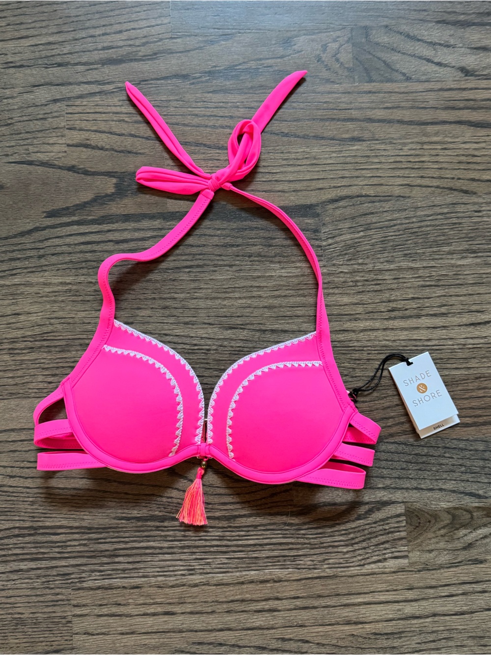 NWT Hot Pink Bikini Top!